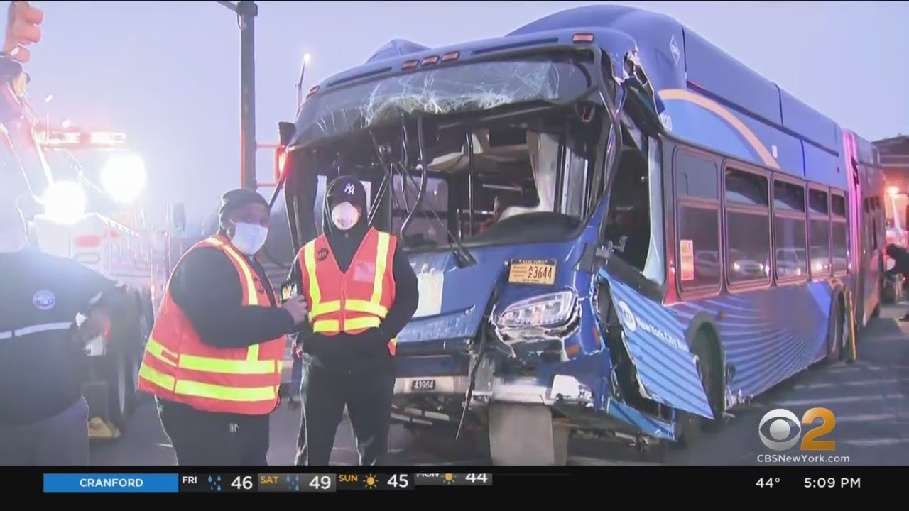 Officials Say MTA Driver Refused Drug Test After Bus Crashed, Dangled From Bronx Overpass