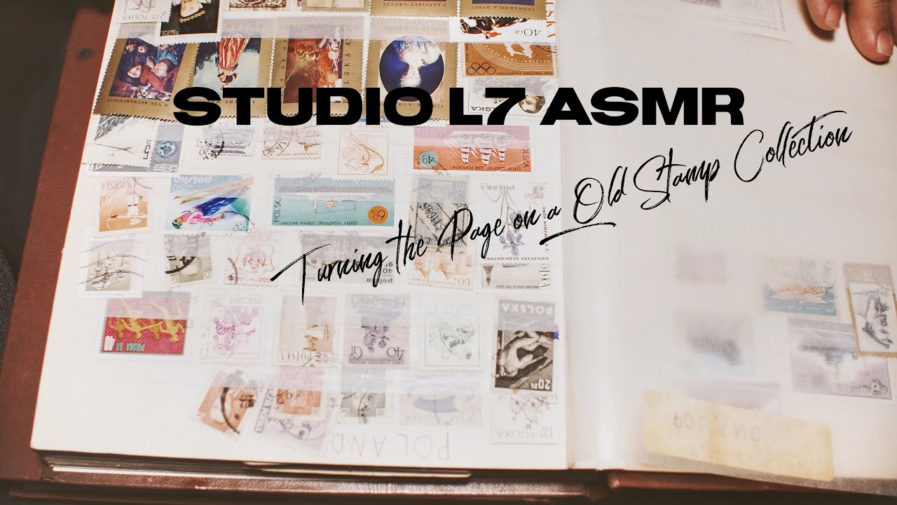 ASMR Extremely Satisfying Triggers  Stamp Collection Crinkles , Old Russian Book😴No Talking #lewitt