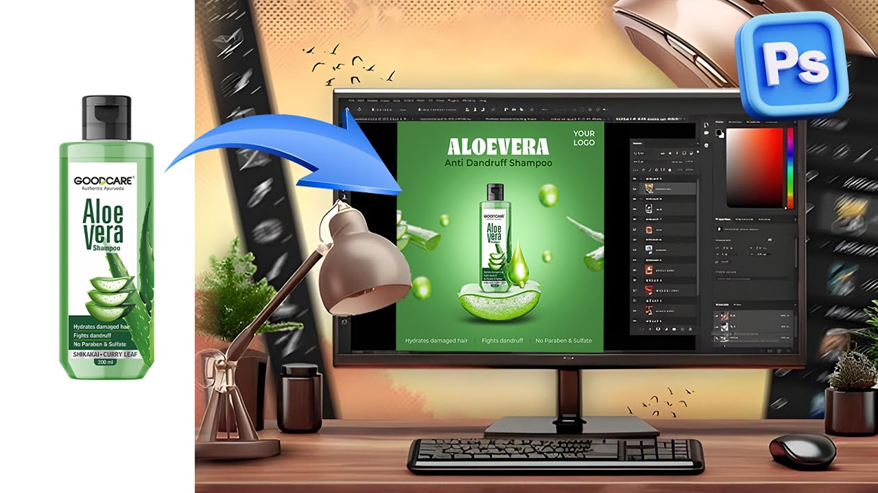 How to Design a Product Poster in Photoshop | Creative Manipulation + Free PSD File