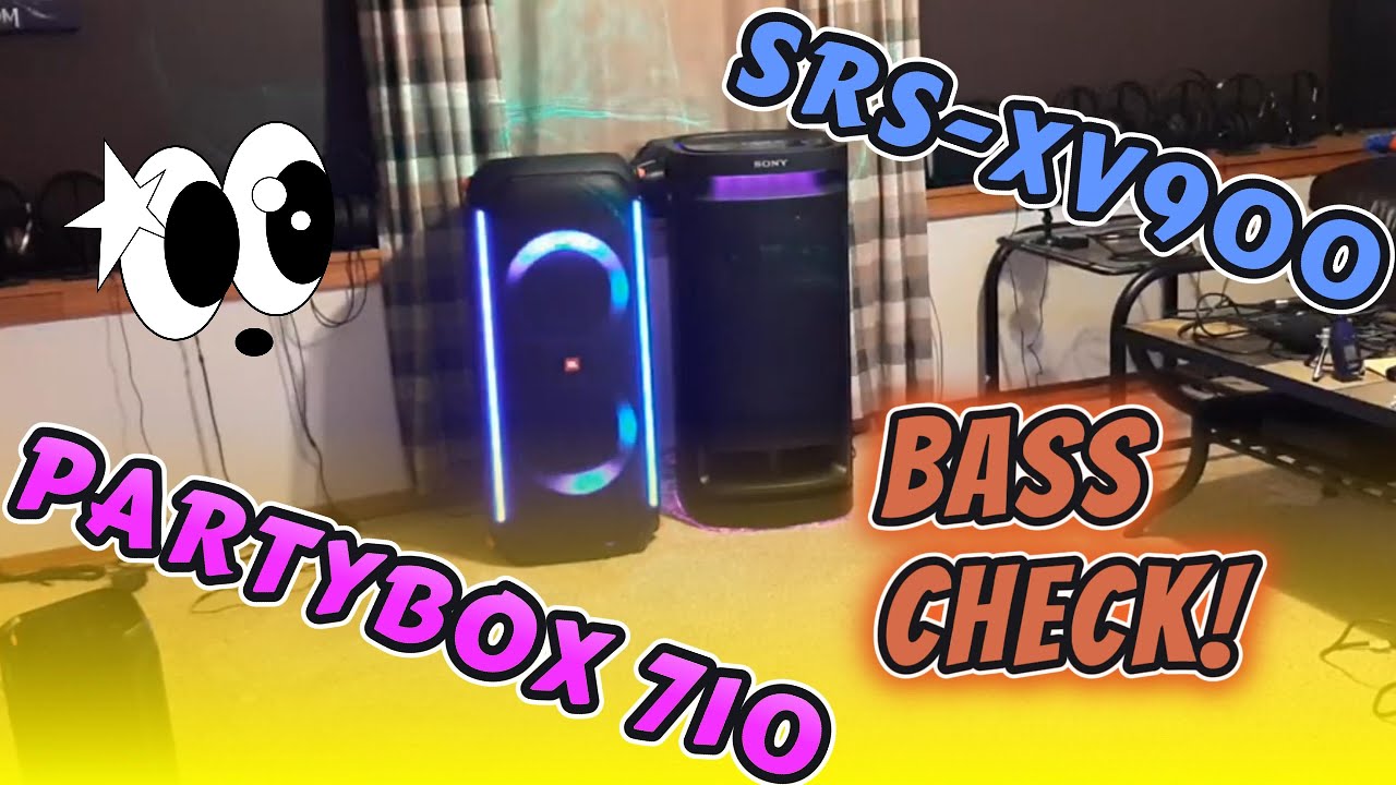 Sony SRS-XV900 ☢️ vs JBL Partybox 710 ☣️ Bass Check and 🔆Light Show