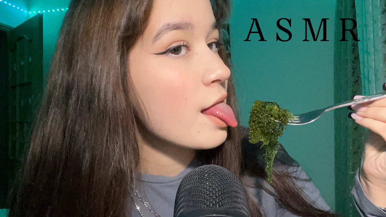 асмр итинг морского винограда 🦎💚🤏