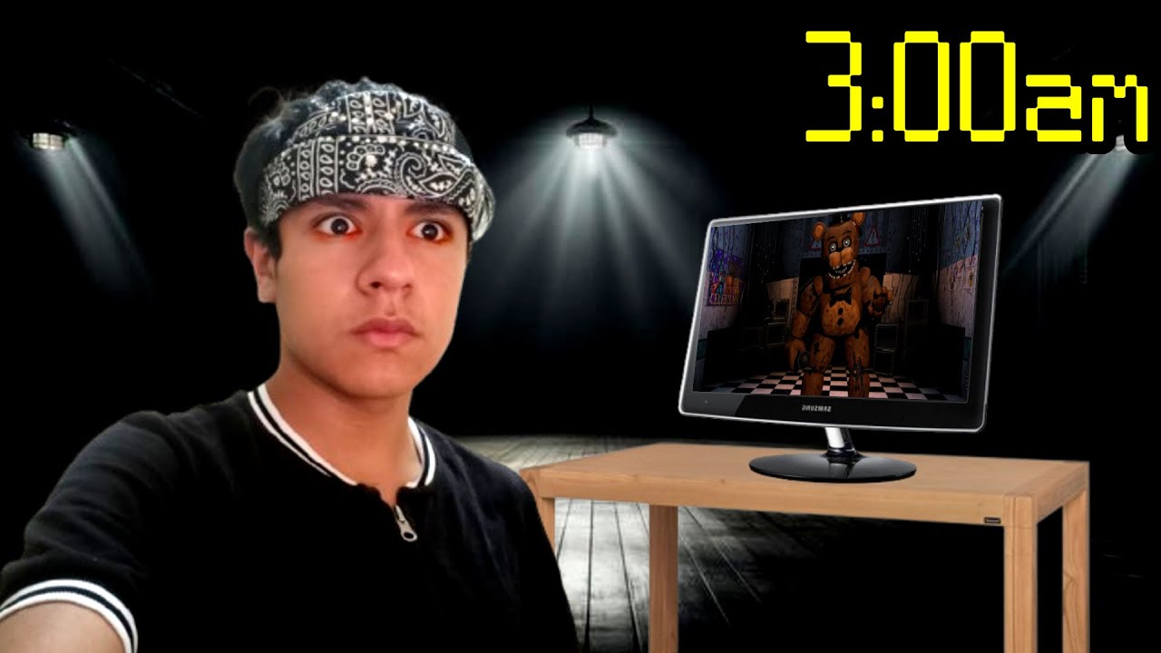 INTENTE JUGAR FNAF DE 12:AM A 6:AM EN TIEMPO REAL *Otra vez