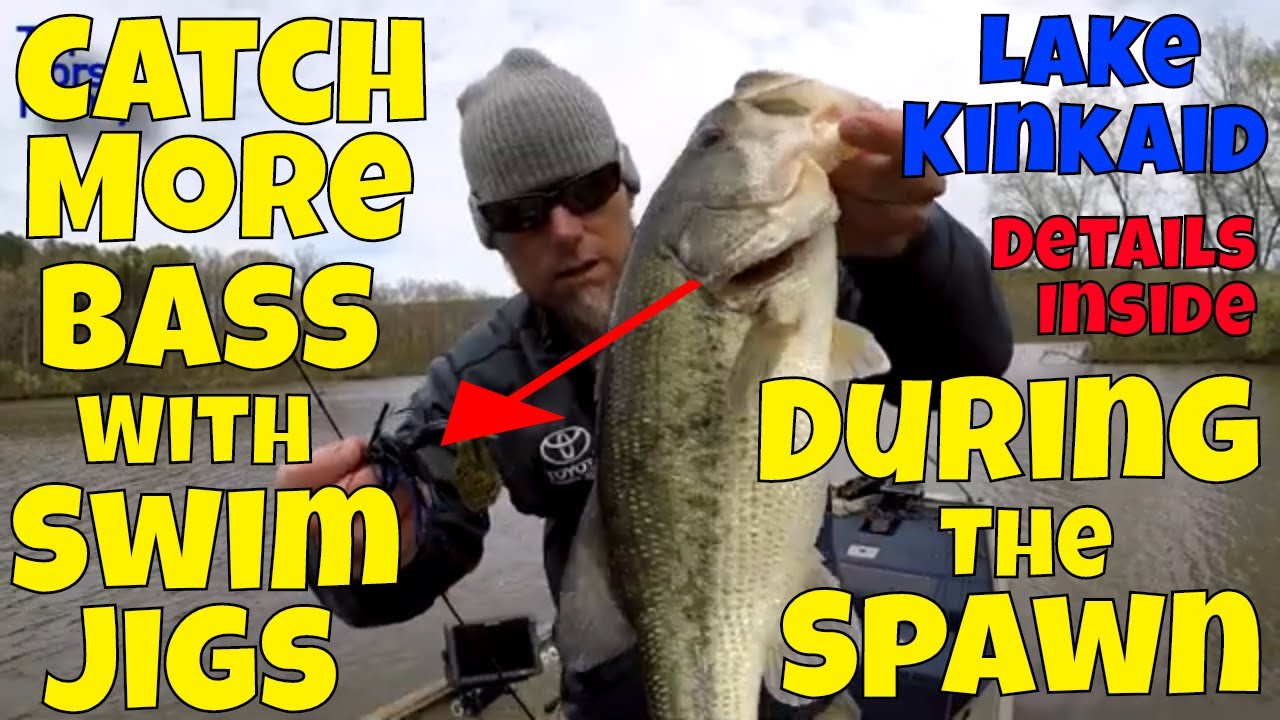 SWIM JIGS For SPAWNING Bass at Kinkaid Lake