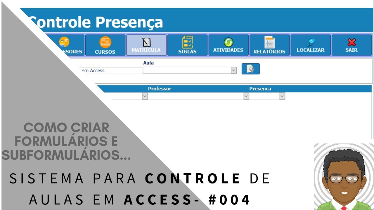 Criação de formulário e subformulários Access