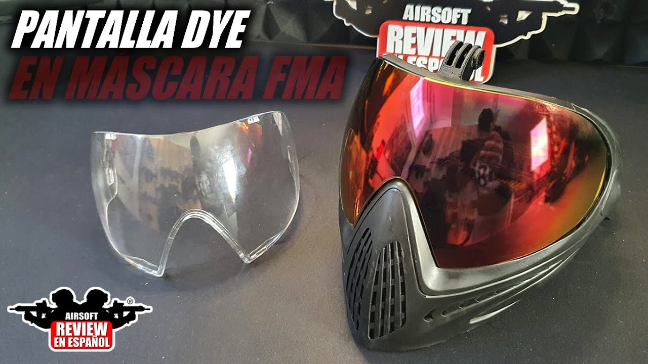 Cristal Dye en máscara FMA | Airsoft Review en Español