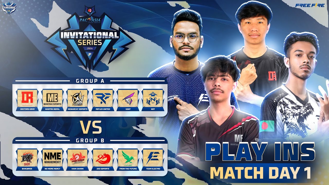 [ 🔴LIVE ] PAC ASIA INVITATIONAL SERIES 2026 | PLAY-INS DAY-1 | FT. @Doctors_Army1 @Mantra.esp09