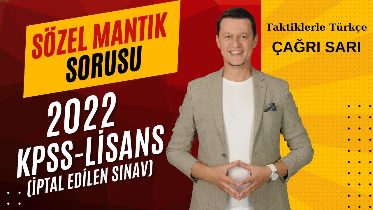 İPTAL EDİLEN 2022 KPSS Lisans Sözel Mantık Sorusu 💯