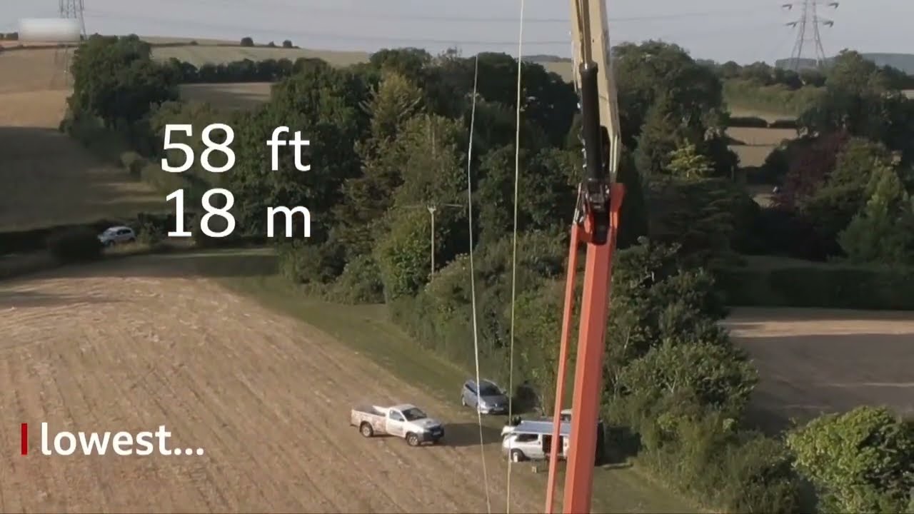 World's lowest parachute jump attempt