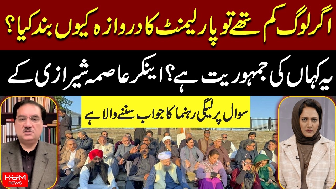 What Kind of Democracy Is This? | Parliament Sit-In | Asma Shirazi Questions PML-N Leader | Hum News