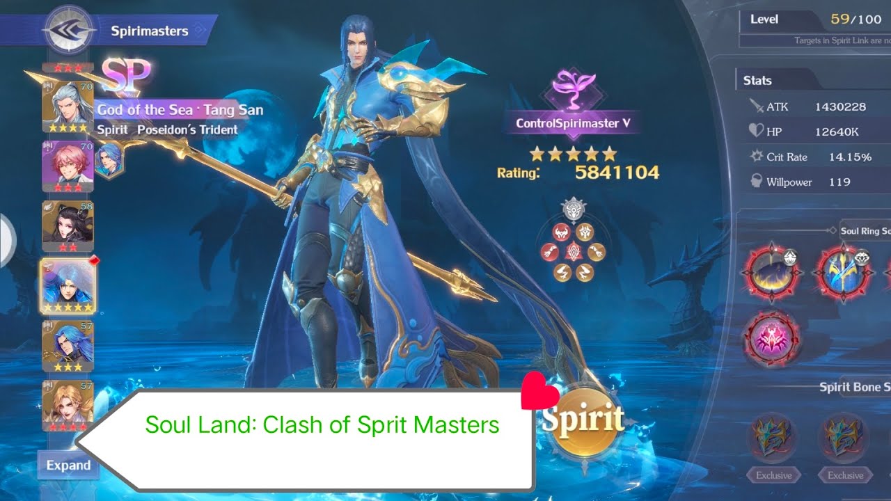 Soul Land: Clash of Sprit master || New World & game walkthrough with rare items and Sprit Rings ||