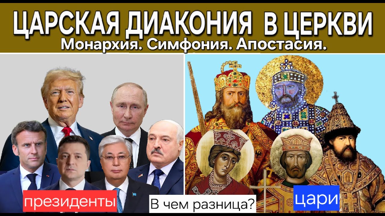 Царская диакония в Церкви и ее разрушение в эпоху апостасии. Истинный монархизм - это уранополитизм.
