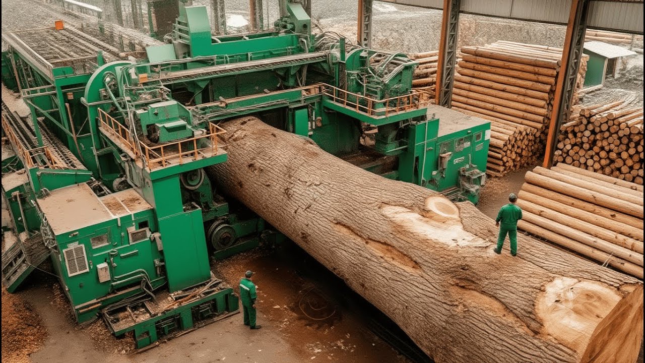 Inside the Largest Wood Sawmill Factory &ndash; How Plywood Is Made From Raw Logs (Full Process)