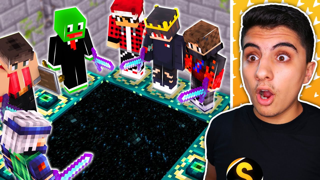ختمت ماين كرافت مع مود اليوتيوبرز العرب 😍🔥 | شوفو كم يوتيوبر ساعدني 🤣