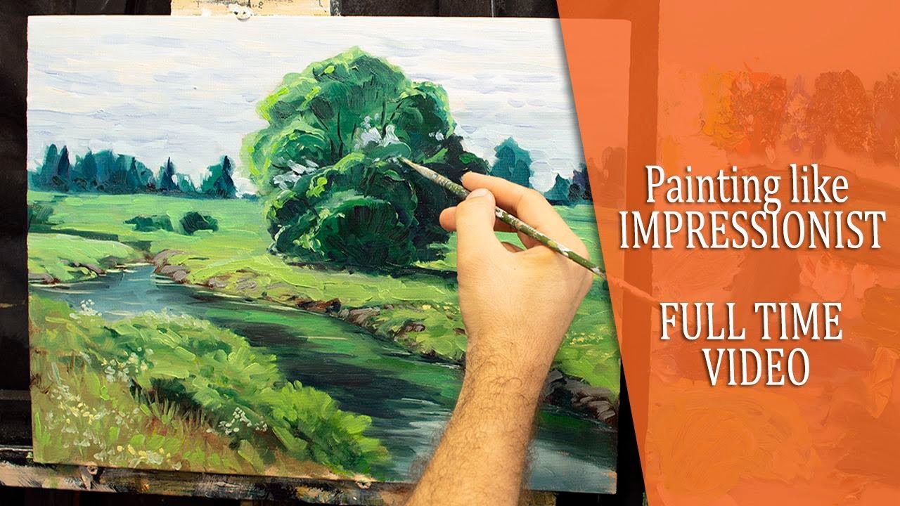 Impressionist painting Tutorial | Full time Demo