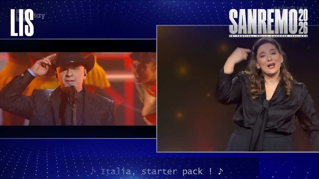 LIS | Sanremo 2026 - J-Ax canta Italia starter pack