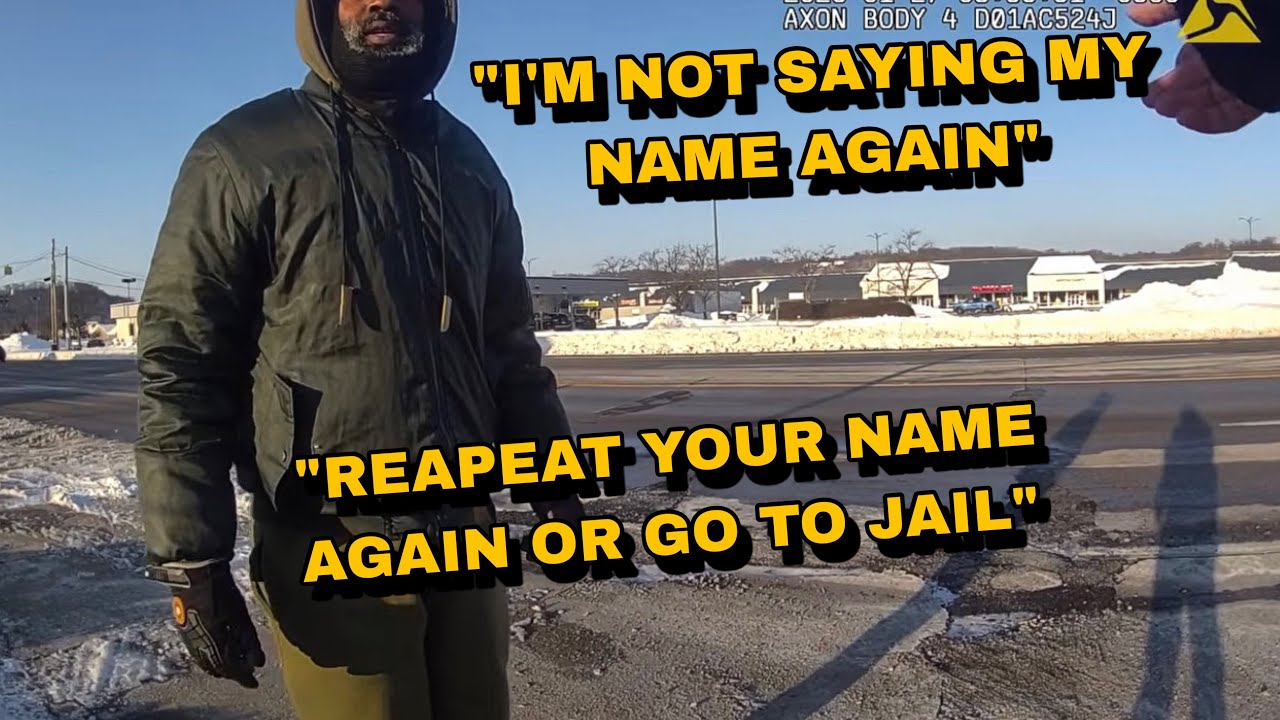Cop Wants His ID For Not Repeating His Name