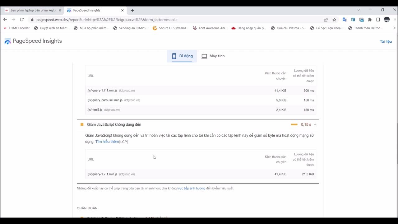 Hướng dẫn kiểm tra tối ưu trang Web với  Google Page speed