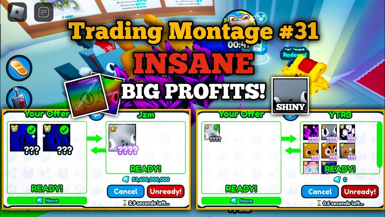 INSANE BIG PROFITS! 🔥 | Trading Montage #31 | Pet Simulator X | SenpaiSky - PSX