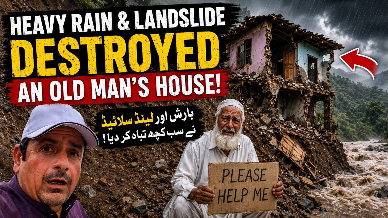 Heavy Rain & Landslide Destroyed an Old Man&rsquo;s House in Dadyal, Azad Kashmir