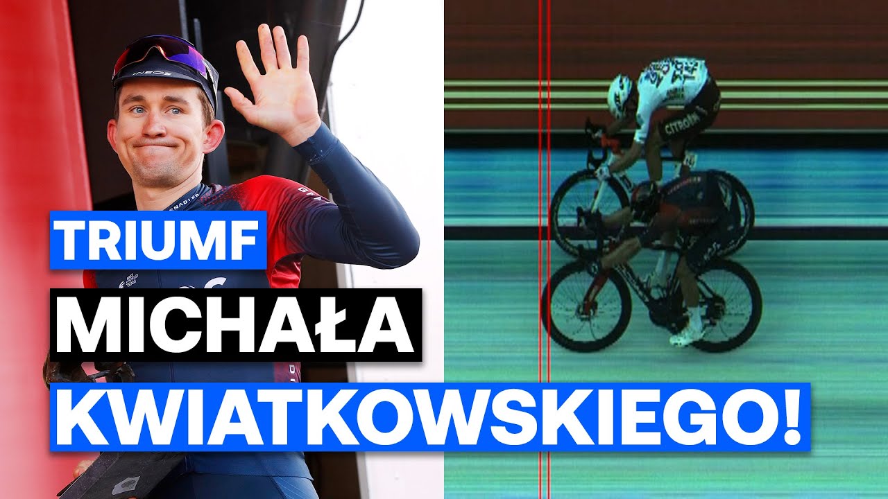 🇵🇱 Rywal już świętował, lecz to Michał Kwiatkowski wygrał po fotofiniszu! 🚴&zwj;♂️