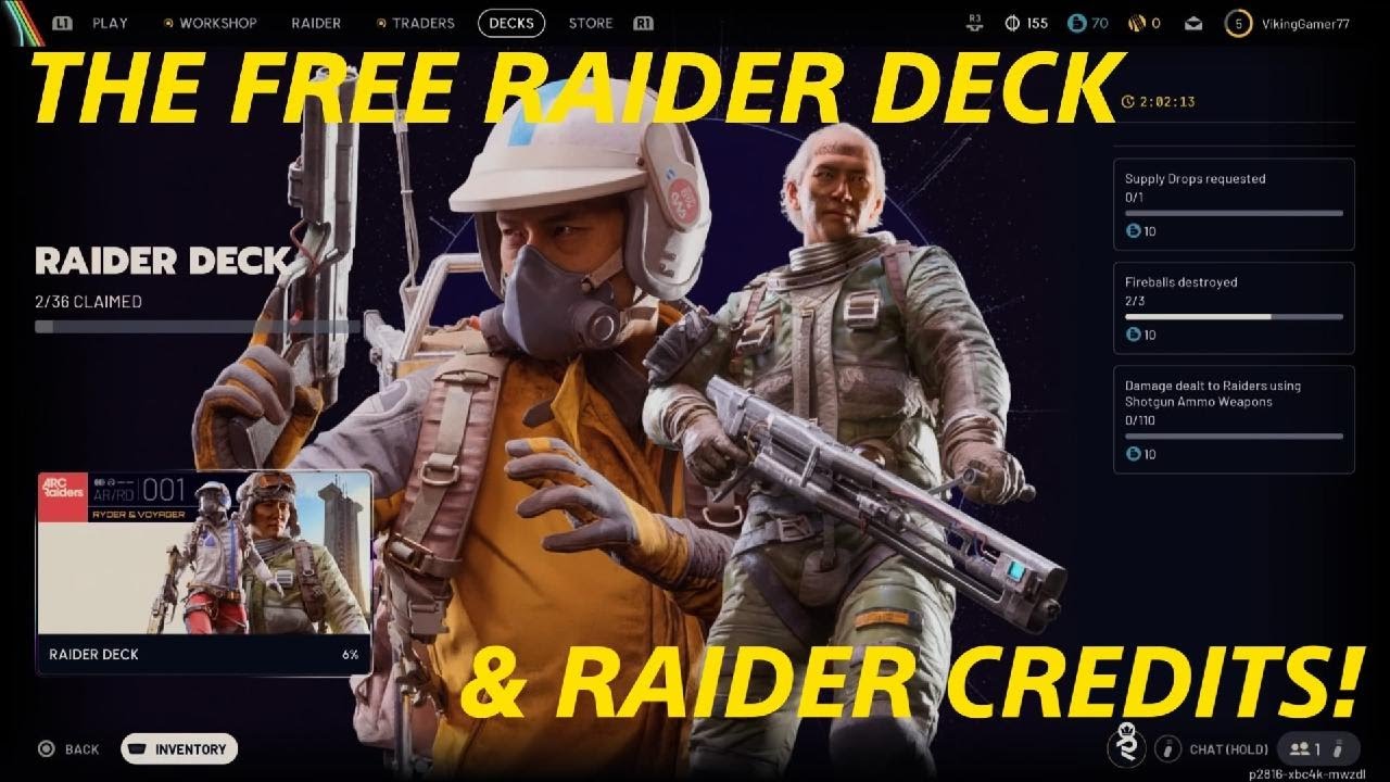 Arc Raiders: The Free Raider Deck &  How Raider Credits Works!