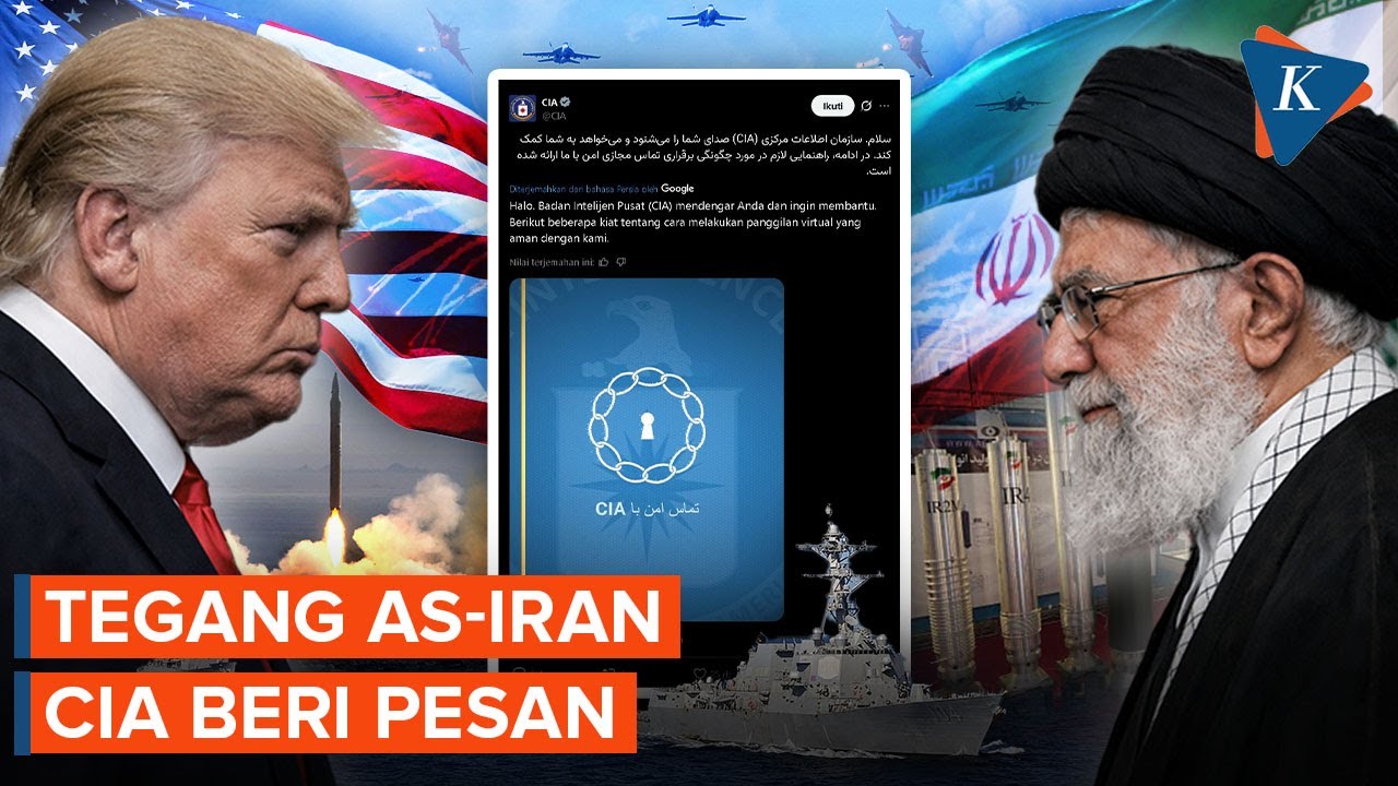 CIA Imbau Warga Iran Lakukan Kontak Aman di Tengah Ketegangan