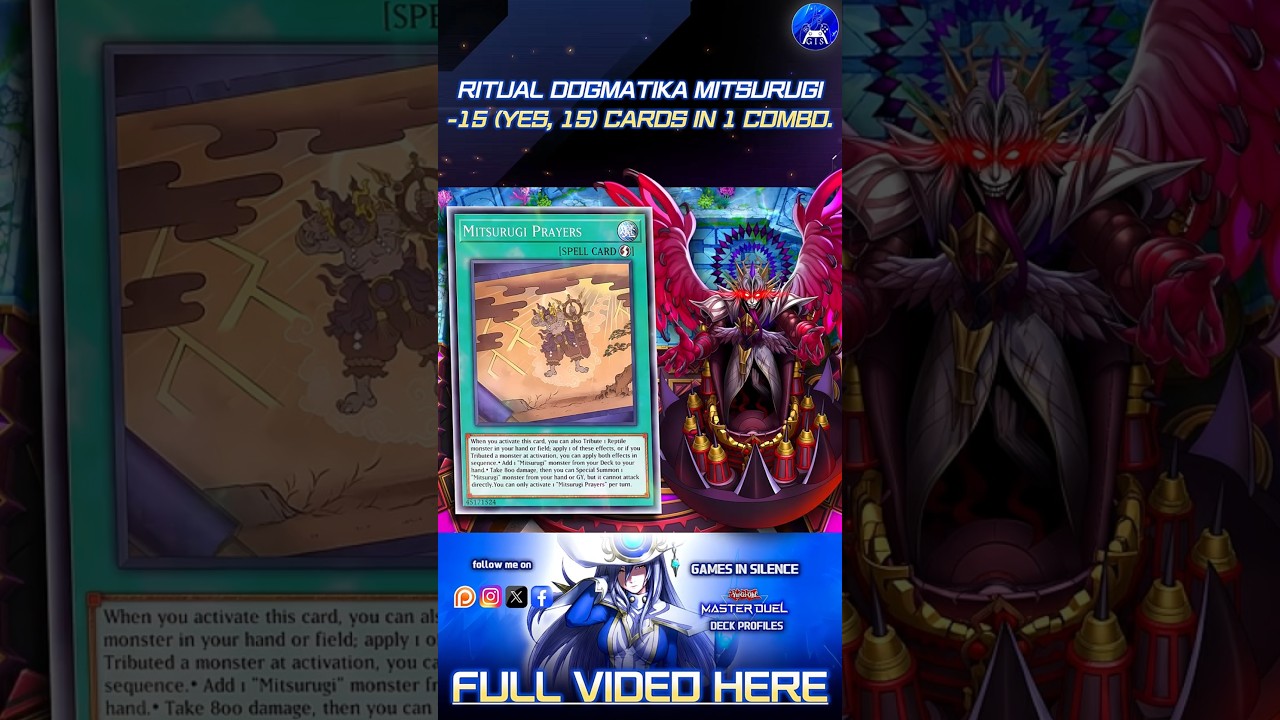 15 Cards WIPED! 🤯 Dogmatika Mitsurugi&rsquo;s BROKEN Combo DESTROYS the opponent!