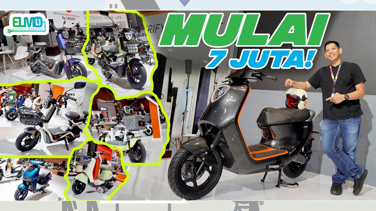MOTOR LISTRIK DAN SEPEDA LISTRIK YADEA, Rp 7 JUTA UDAH BISA  BAWA PULANG l ELMO
