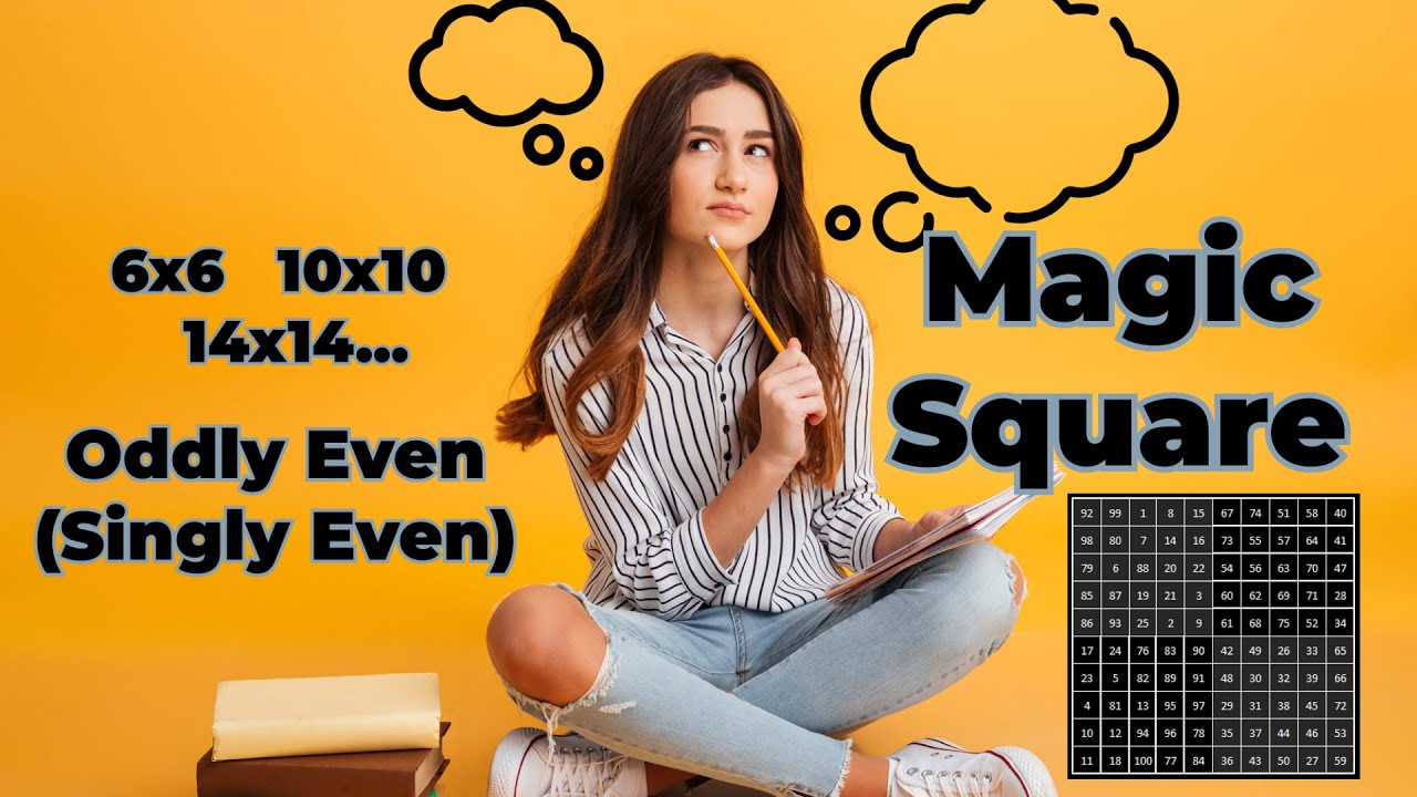 How to solve an Oddly Even Magic Square with one simple trick(6x6, 10x10, 14x14...)