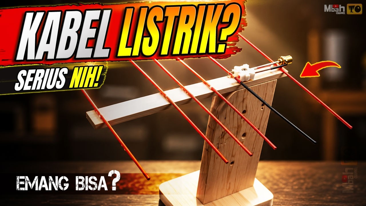 Antena TV Digital dari Kabel Listrik! Cara Membuat Antena Indoor Outdoor Sinyal Kuat Tanpa Booster