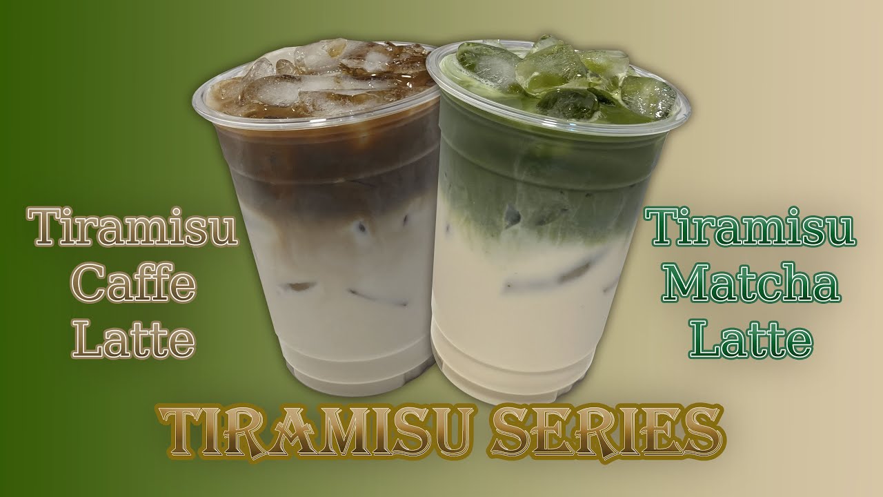 Cafe Vlog EP.1882 | Tiramisu Matcha Latte | Tiramisu Caffe Latte | Tiramisu Series