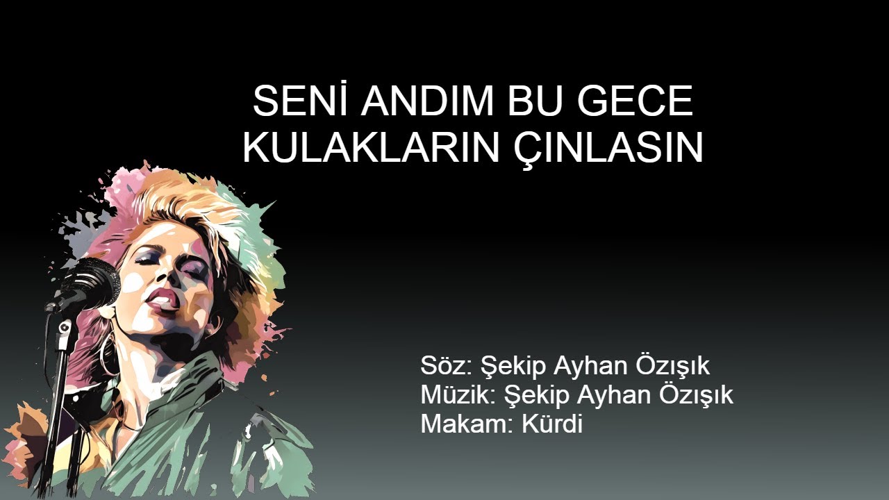 SENI ANDIM BU GECE KULAKLARIN CINLASIN karaoke
