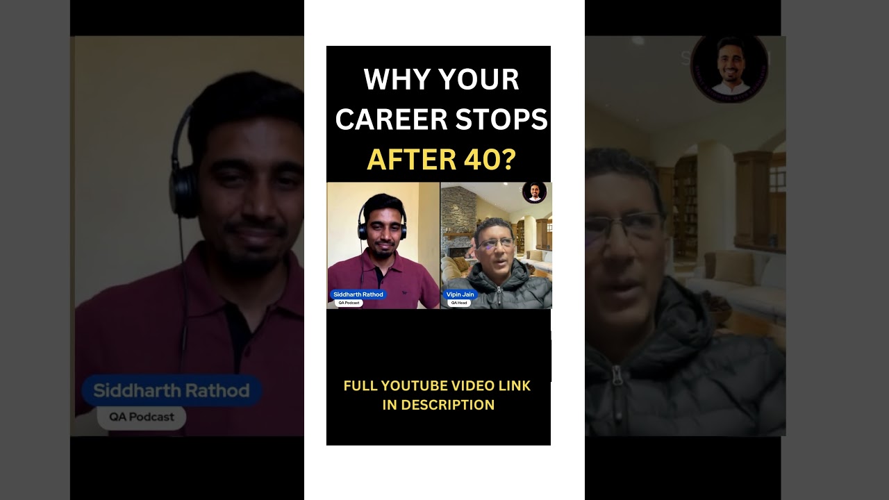 QA Career Stops After 40 | IT job at 40 | IT career after 40 years