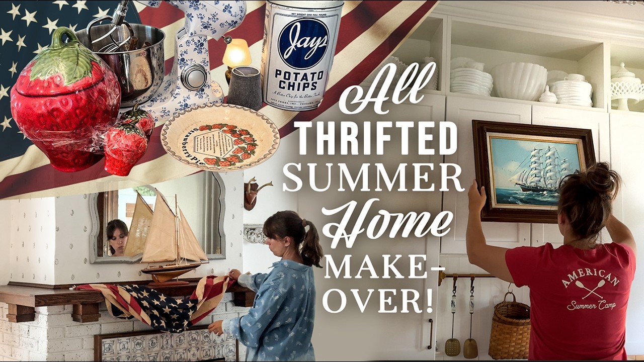 Using ONLY Thrifted (Vintage) Finds I Decorated My Entire House for Summer!