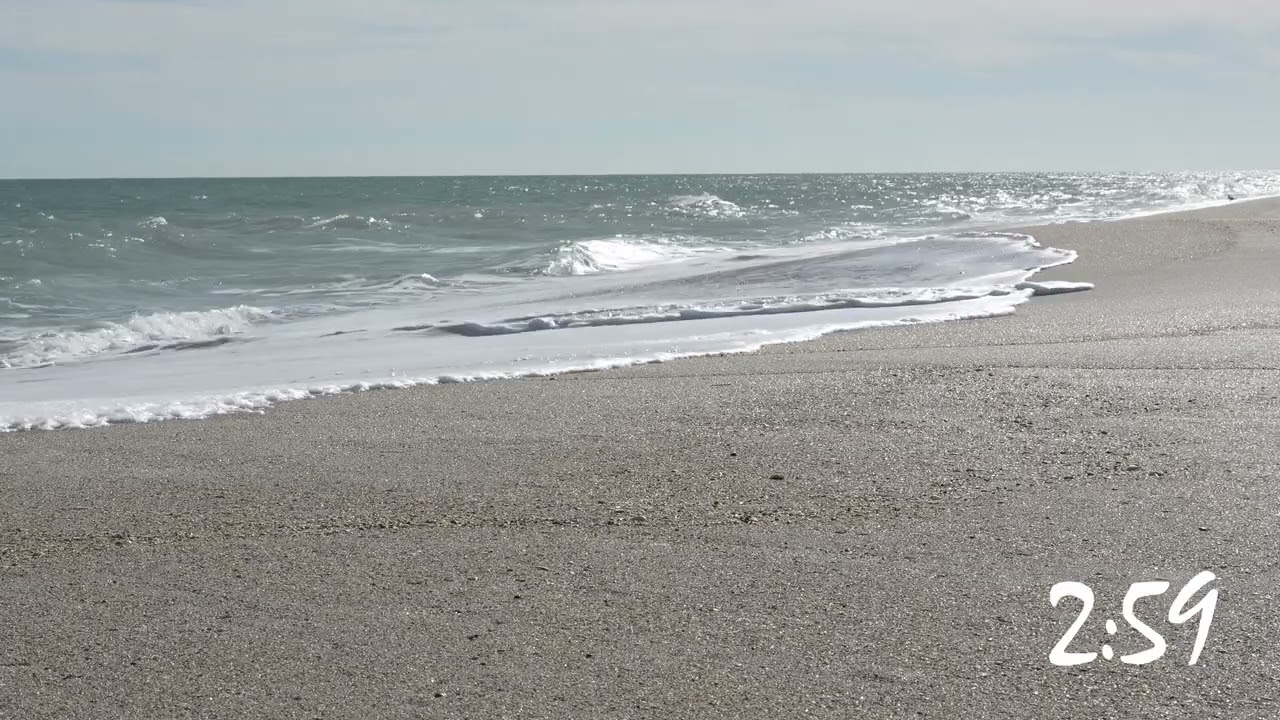 Satellite Beach Florida - 5 Minute Countdown (Beach Sounds)