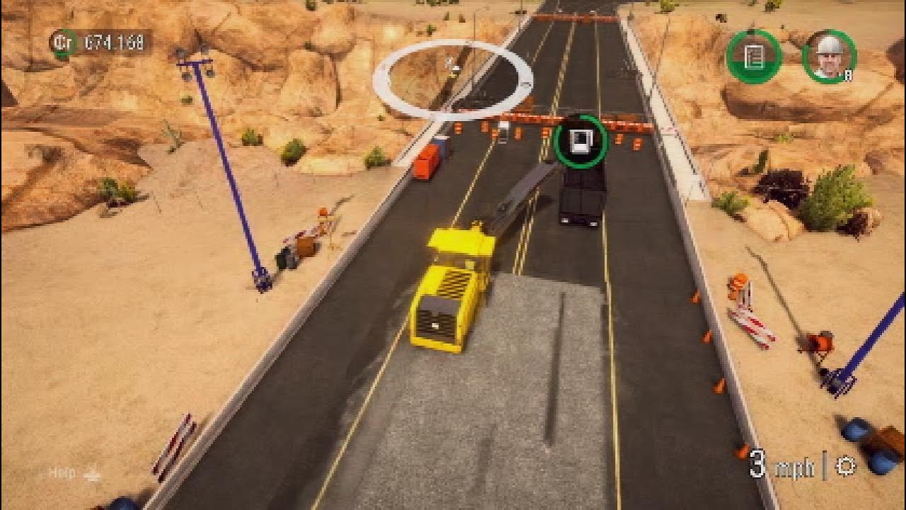 Construction Simulator 2 Timelapse #07 Road Refurbishment on Sunny Hills Bridge