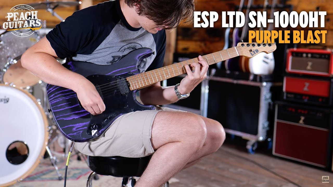 No Talking...Just Tones | ESP LTD SN-1000HT | Purple Blast