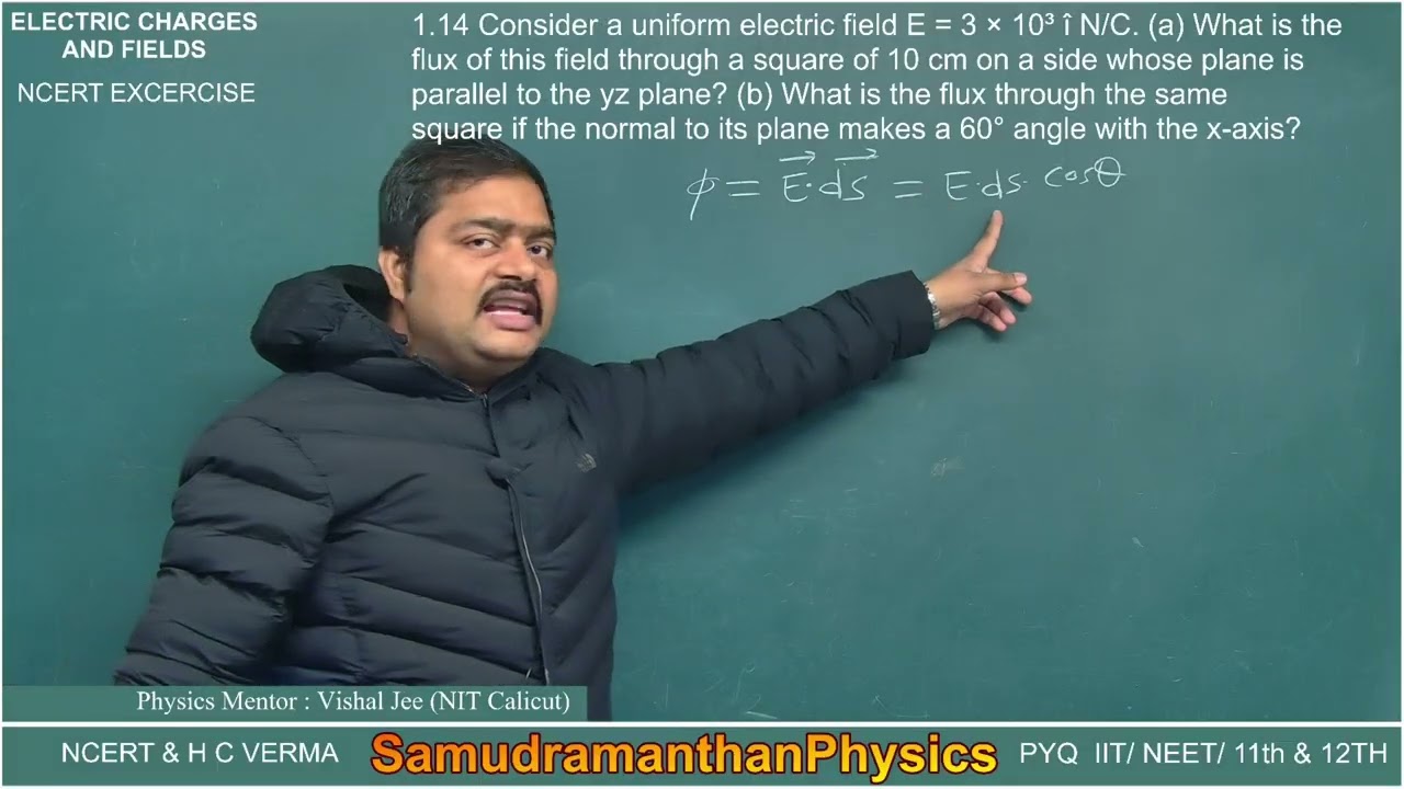 NCERT EXCERCISE  Chapter 1 Electric  charges and field Part 2