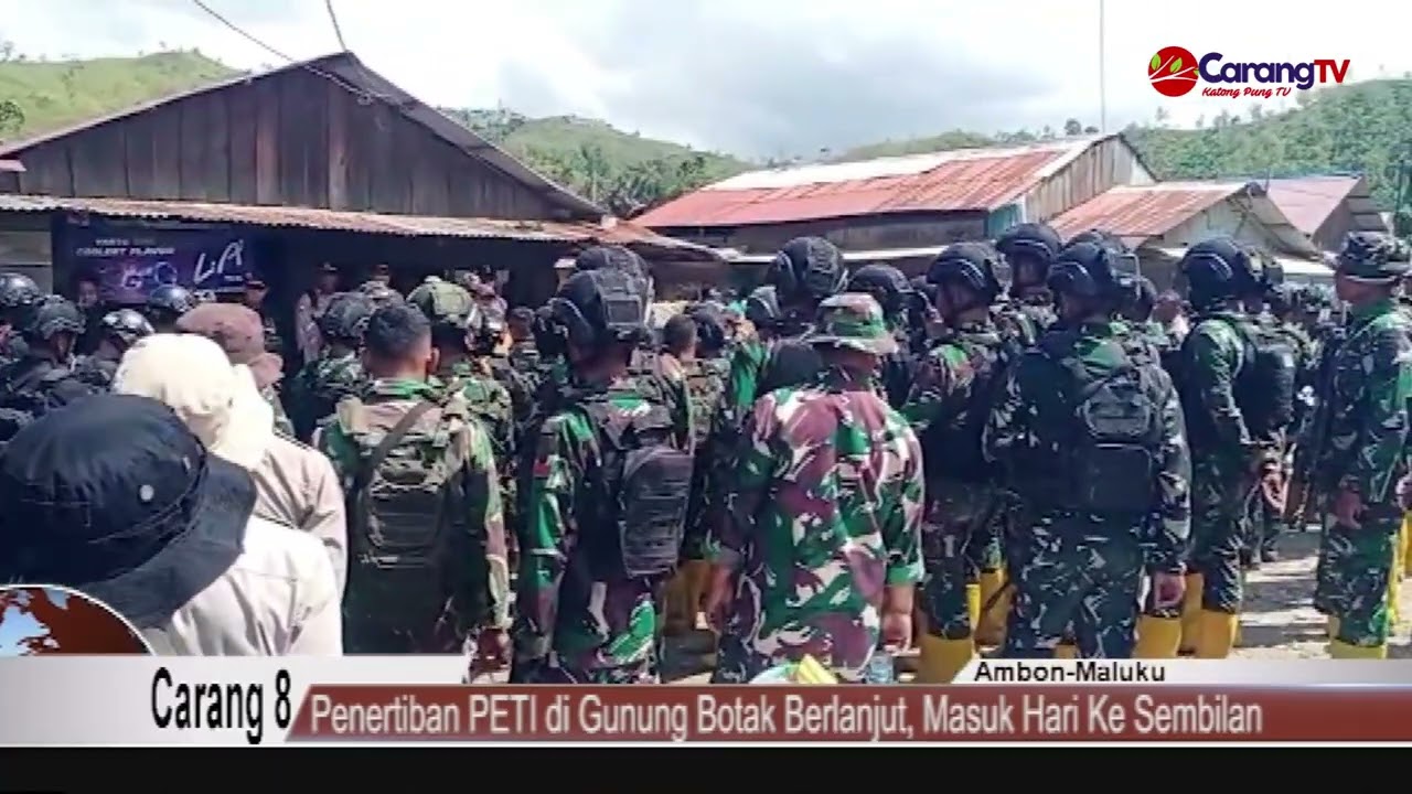 Penertiban PETI di Gunung Botak Berlanjut, Masuk Hari Kesembilan