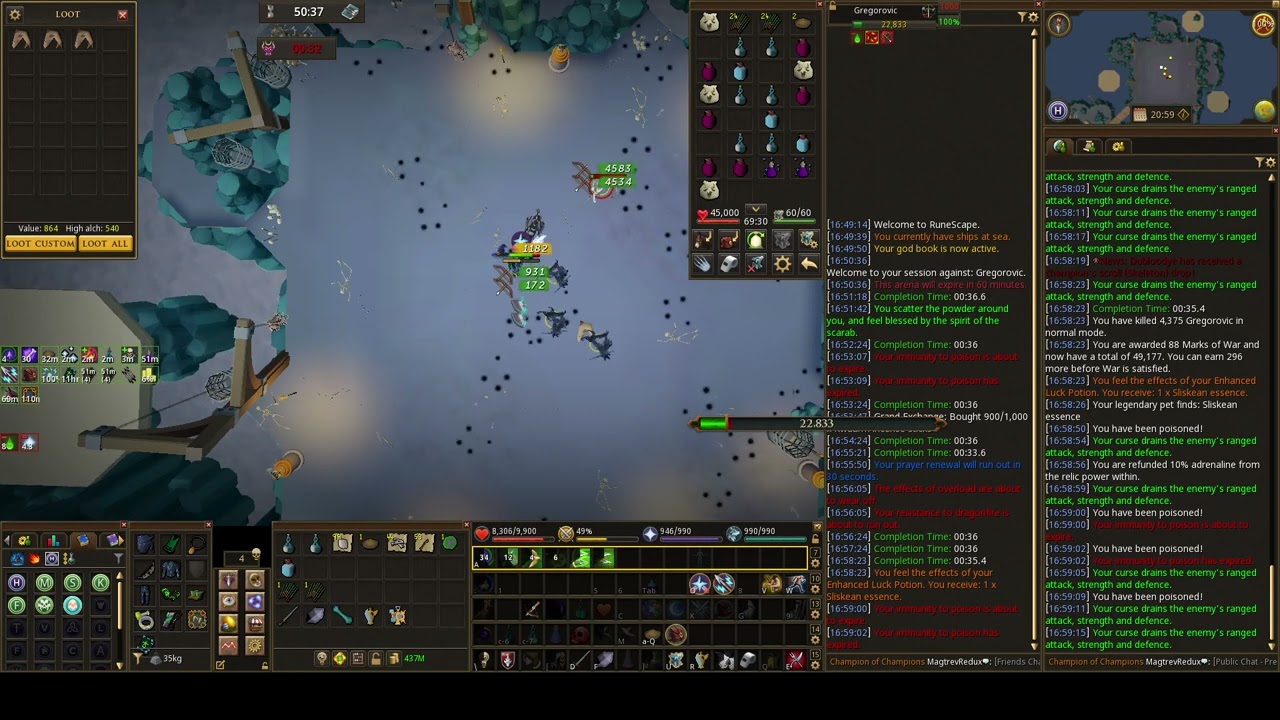 Gregorovic Ranged AFK example Combat Modernisation