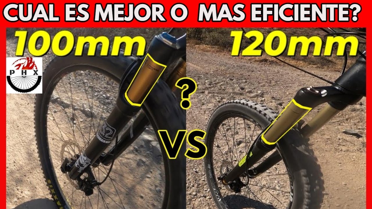 100MM O 120MM DE RECORRIDO CUAL ES MEJOR? MTB HORQUILLAS