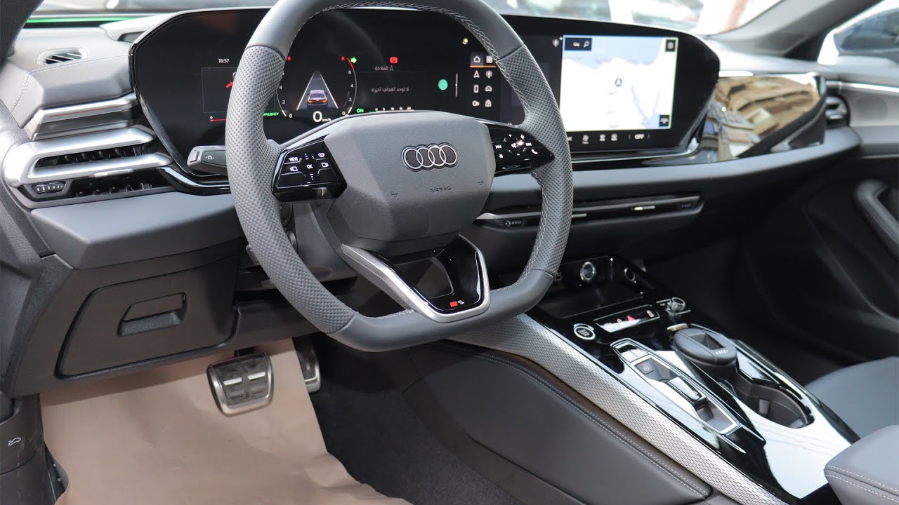 Audi A5 2026 S-Line, Mythos Black metallic, обзор интерьера