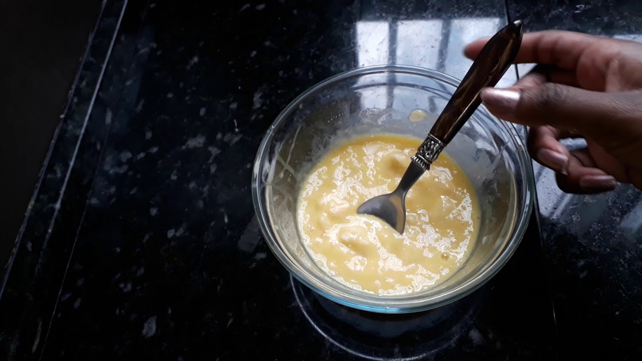 Hidratação com banana e ovo