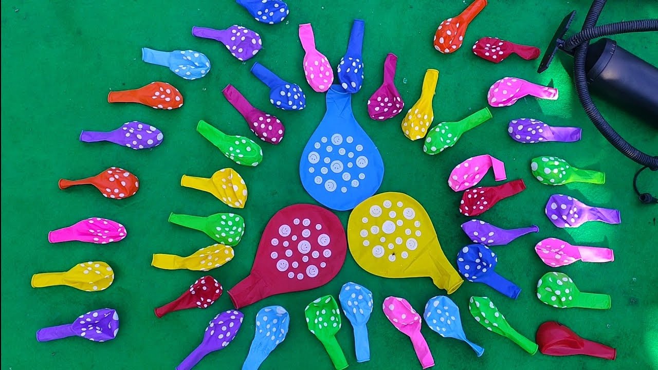 Pompa Pompa Balon & Lempar Lempar Balon Warna Warni