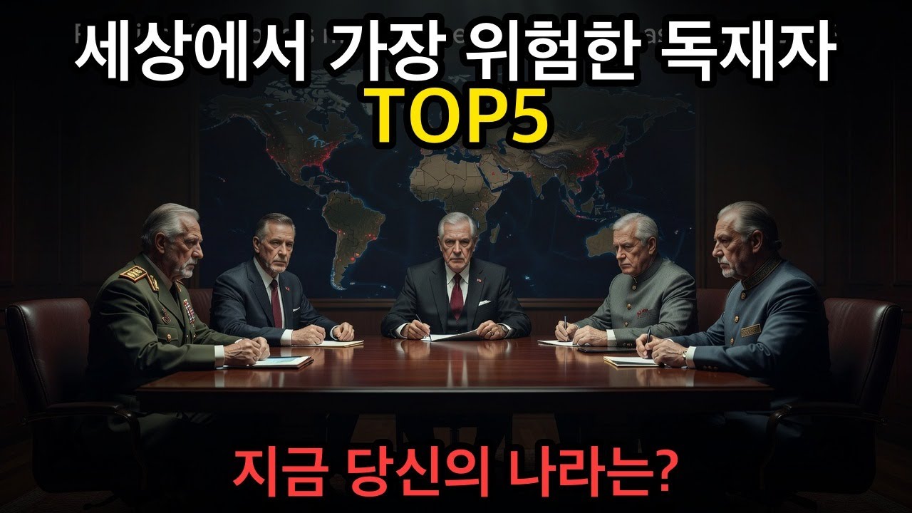 2026년 세계 가장 위험한 독재자 TOP5 - 흑백독재자