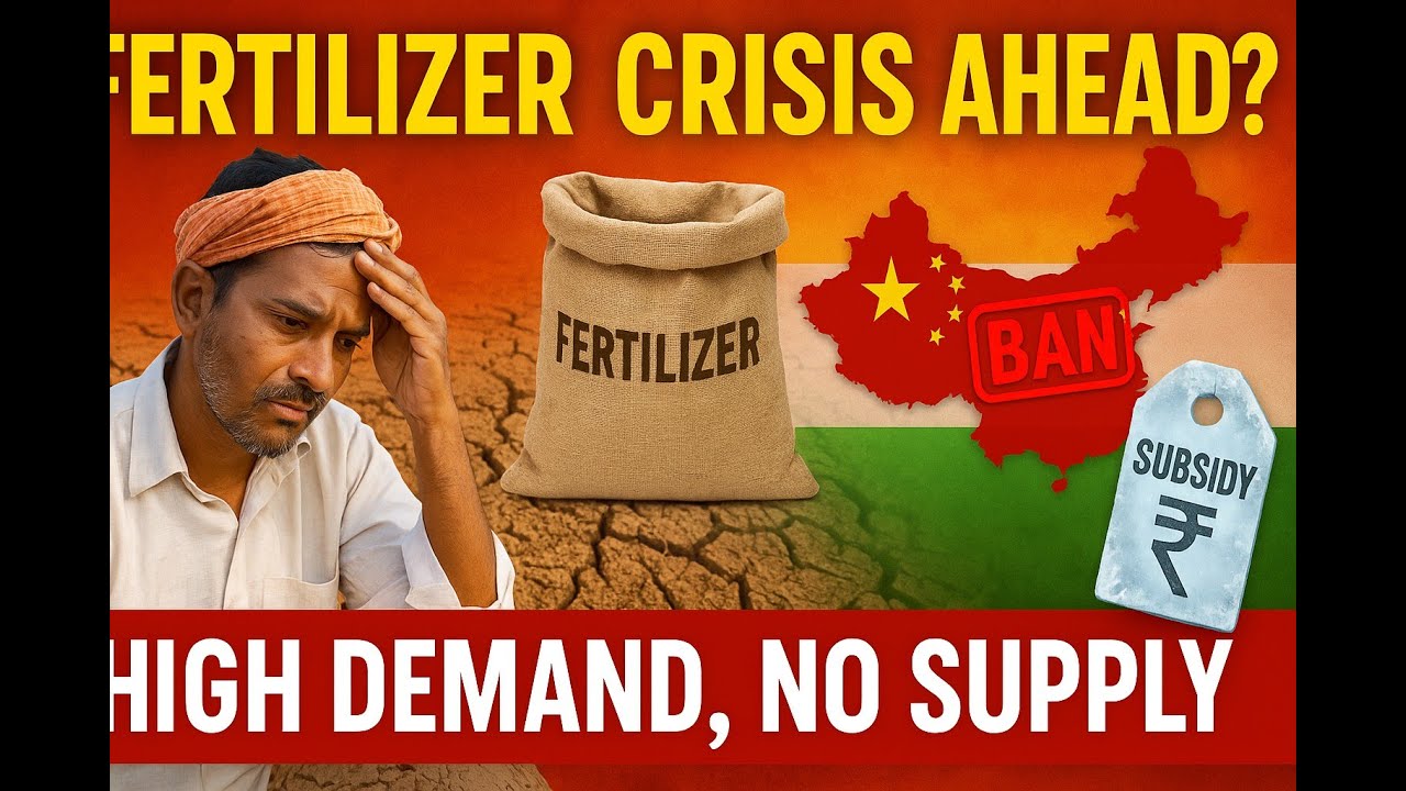 India&rsquo;s Fertilizer Crisis Explained | UPSC GS3 | DAP, Urea Shortage & China&rsquo;s Export Ban