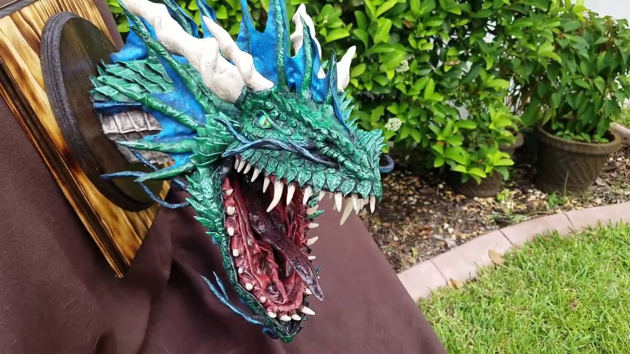 Paper Mache Green Sea Dragon