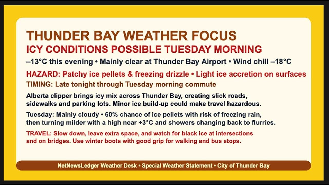Thunder Bay Weather Focus &ndash; Special Weather Statement in Effect