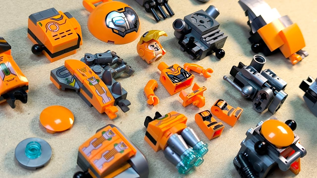 lego hulkbuster | mechanical orange hulkbuster | minifigures lego unofficial 