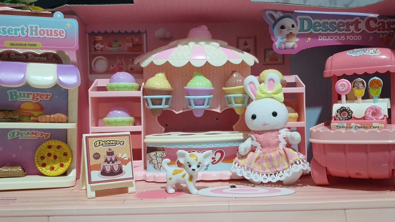 Cute Dessert Shop Toy Playset 🍦🐰 | Satisfying Kids Toy Video | Mini Ice Cream Shop